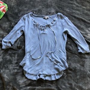 William Rast Stressed Fitted Top